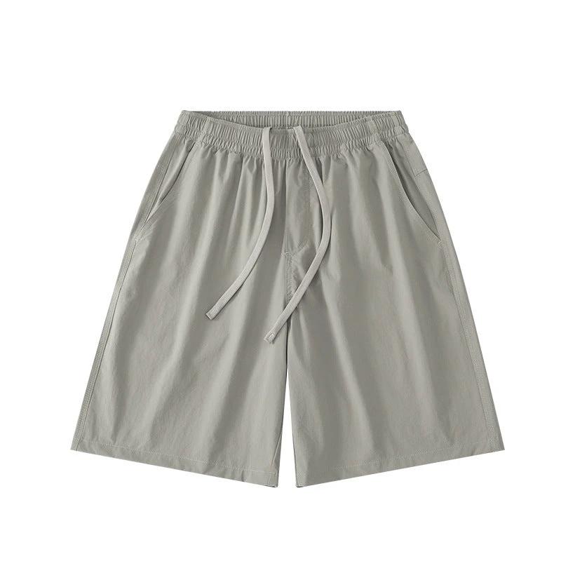 Summer Three-proof Leisure Nylon Full Elastic Force Fiber Lightweight Fashionable Fifth Pants by GJG Denim