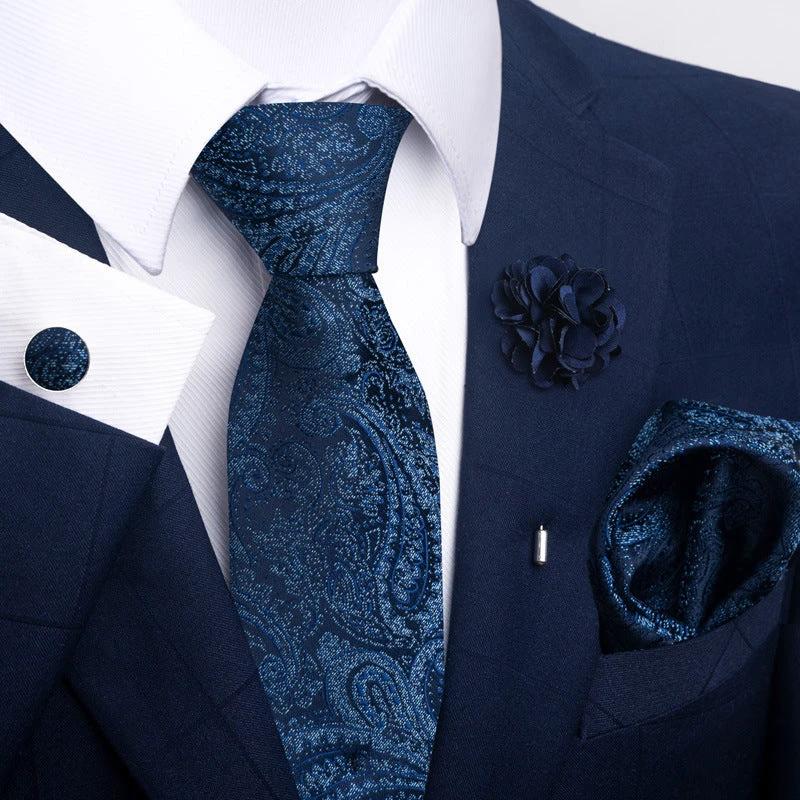 Men's Tie and Pocket Square Combo by GJG Denim