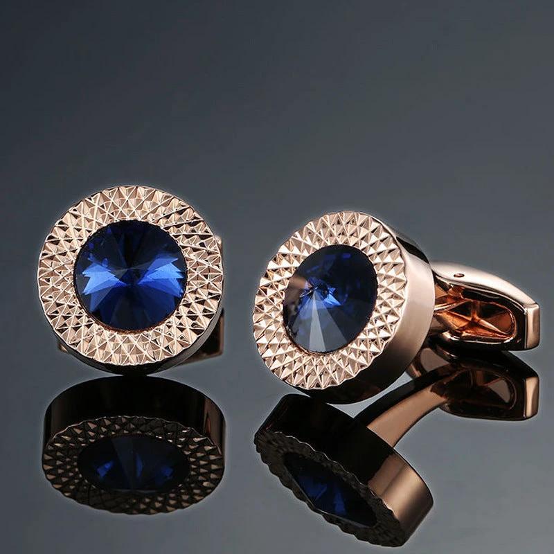 Men's Retro Pattern Cufflinks by GJG Denim