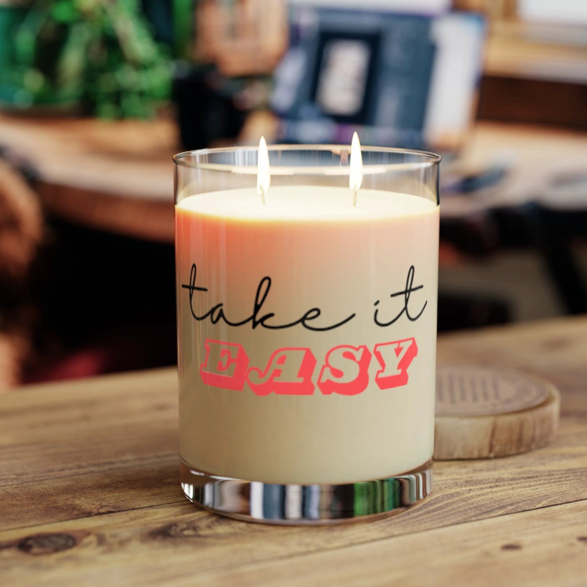 Take It Easy Scented Candle - Relaxing 11oz Aromatherapy by Printify