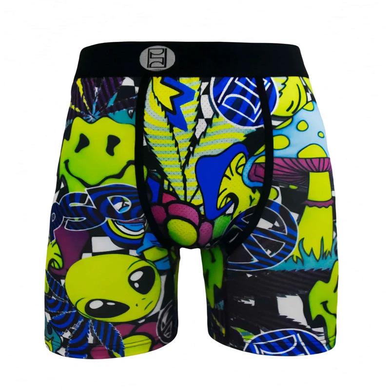 Cartoon Printed Quick-dry Men's Sports Fitness Extended Underwear by GJG Denim