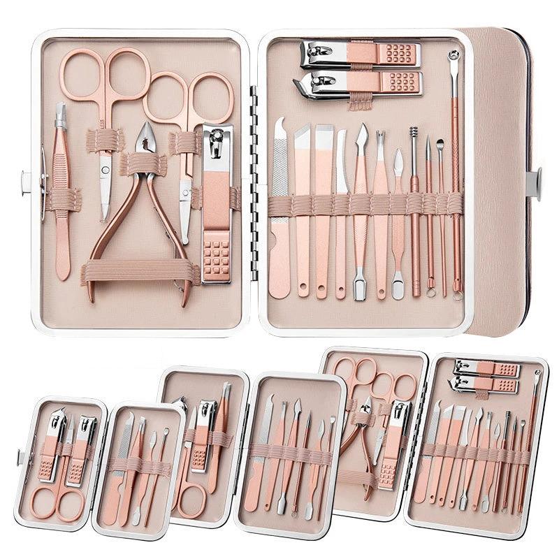 Professional Scissors Nail Clippers Set Ear Spoon Dead Skin Pliers Nail Cutting Pliers Pedicure Knife Nail Groove Trimmers by GJG Denim