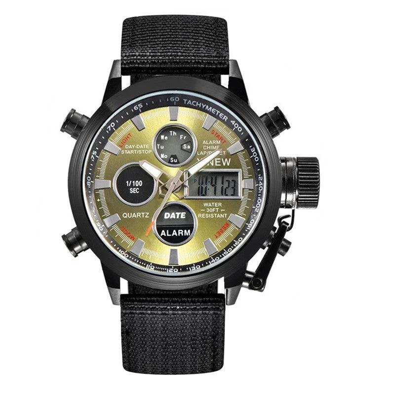 Men's Fashion Belt Multi-functional Watch by GJG Denim
