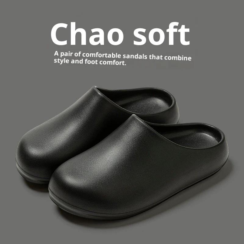 Womens EVA Slippers With A Non-slip Waterproof And Oil-resistant Outer Layer For Outdoor Wear by GJG Denim