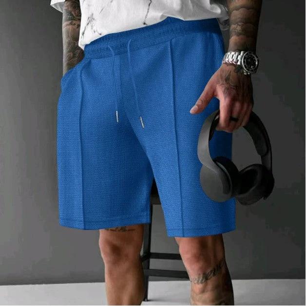 Solid Color Versatile Casual Five-point Shorts For Men by GJG Denim