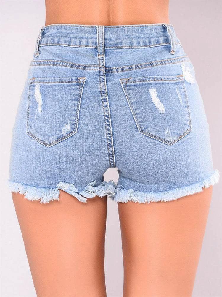 Summer New Style Female Ripped All-Match Denim Women Shorts by Zara-Craft