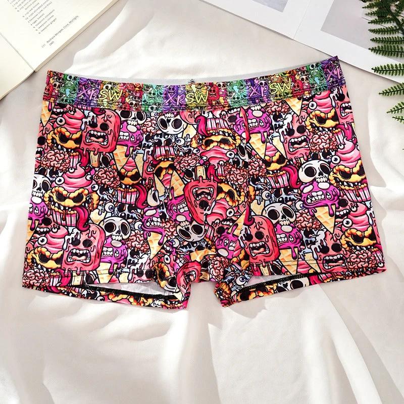 Men's Printed Skull Breathable Boxers by GJG Denim