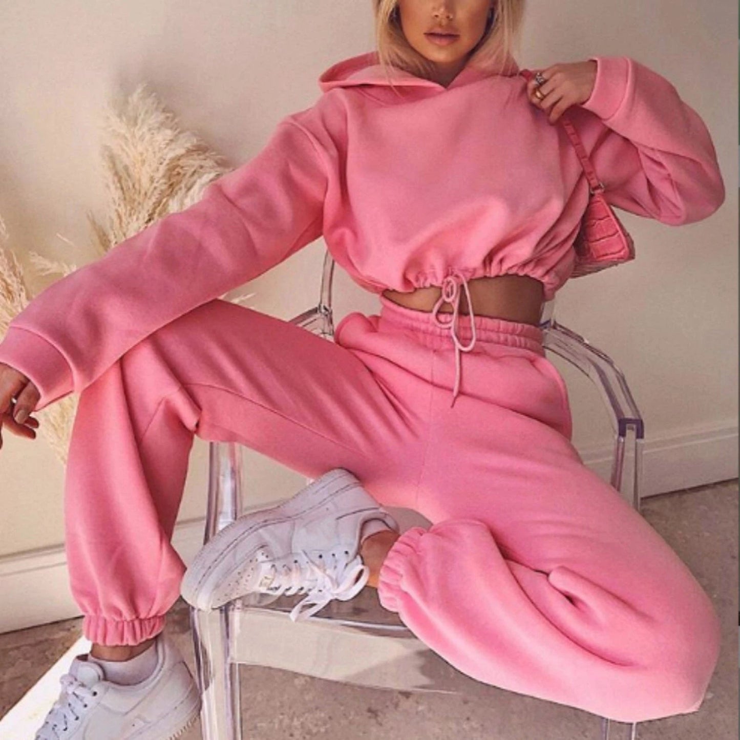 Jogging Suits For Women 2 Piece Sweatsuits Tracksuits Sexy Long Sleeve HoodieCasual Fitness Sportswear by GJG Denim