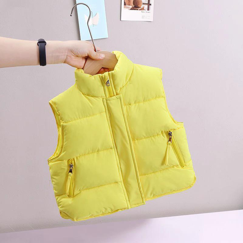 Men And Women Children Wear Loose Down Cotton Vest by GJG Denim
