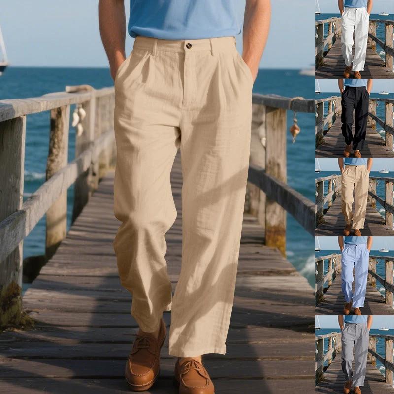 Men's Loose Straight Business Pants by GJG Denim