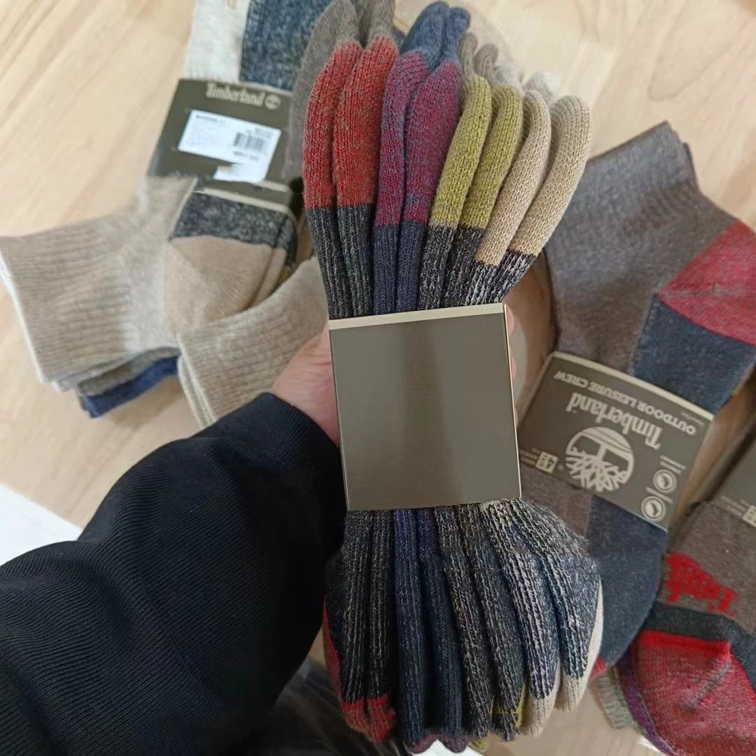 Men's Outdoor High-top Sports Socks Thick Thread Towel Bottom by GJG Denim