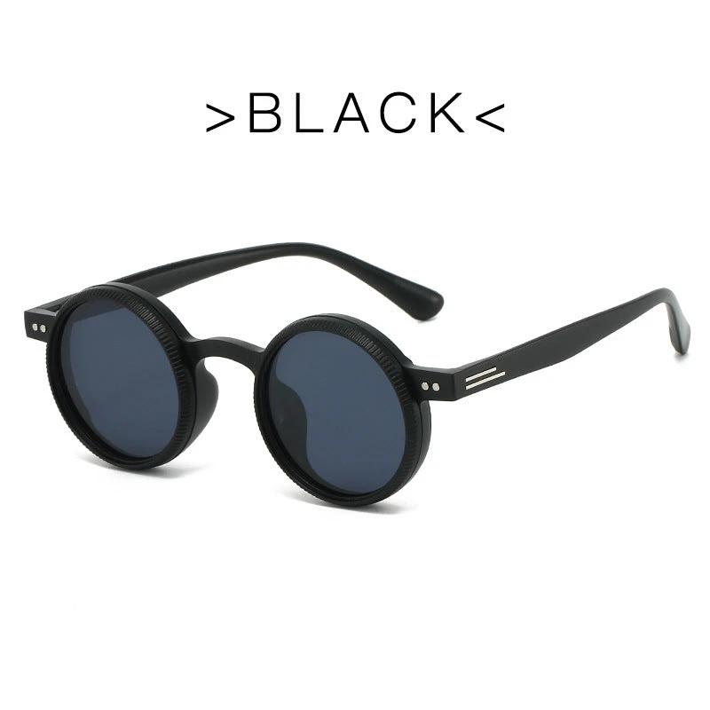 Adjustable Zoom Round Frame Polarized Sunglasses For Men by GJG Denim