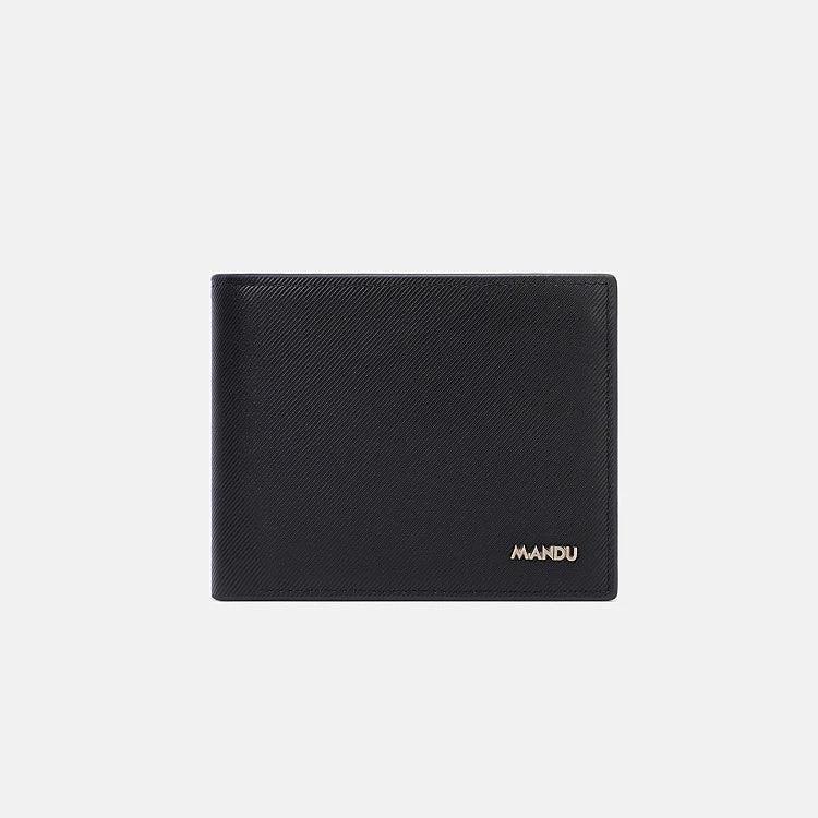 Men's PU Twill Short Anti-theft Swiping Multifunctional Wallet For Men by GJG Denim