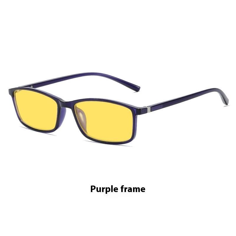 New Retro Small Frame Night Vision Anti-Blue Ray Plain Glasses by GJG Denim