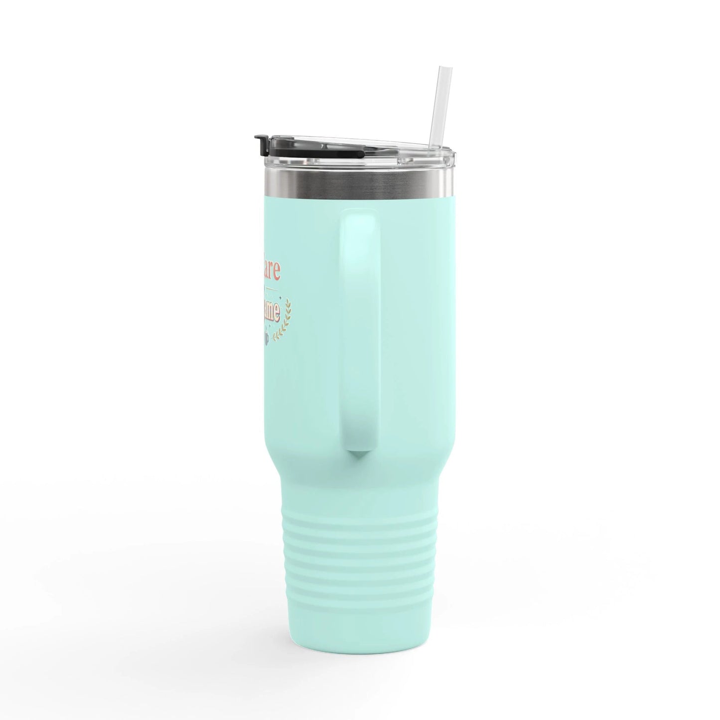 40oz Insulated Travel Mug - "Self-Care is my Vain-Game" Comfort Coffee Tumbler by Printify