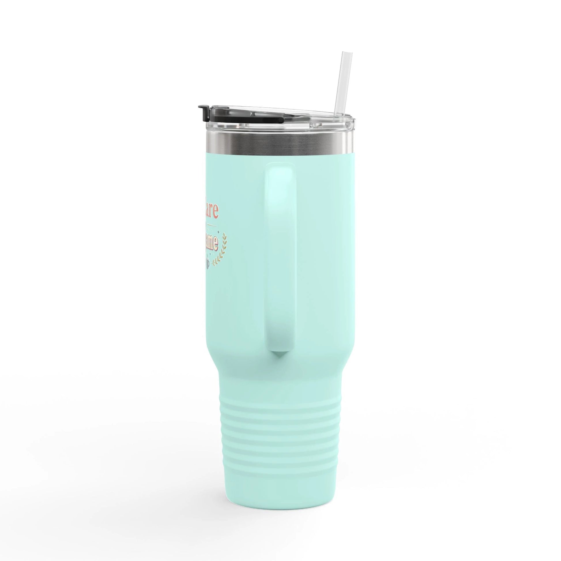 40oz Insulated Travel Mug - "Self-Care is my Vain-Game" Comfort Coffee Tumbler by Printify