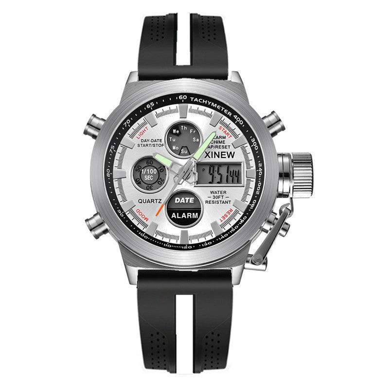 Men's Fashion Belt Multi-functional Watch by GJG Denim