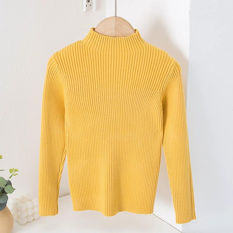 Children's Mock Neck Sweater Knitwear Top by GJG Denim