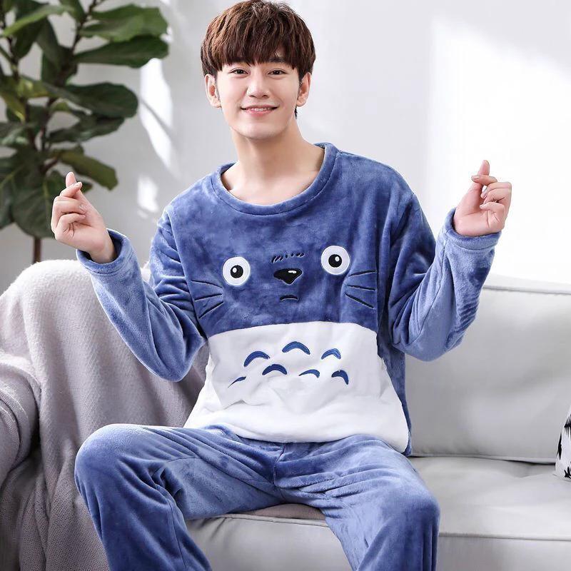 Men's Pajamas Thick Fleece Pajamas by GJG Denim