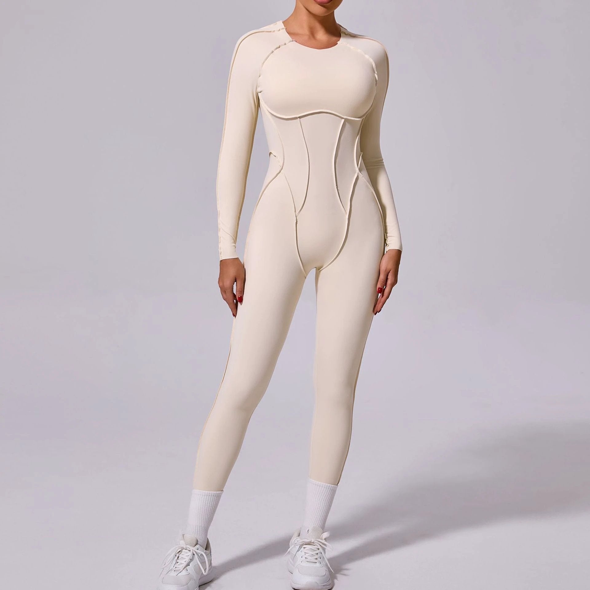 New Winter One-piece Sports Yoga Jumpsuit Backless Tight Jumpsuit by GJG Denim