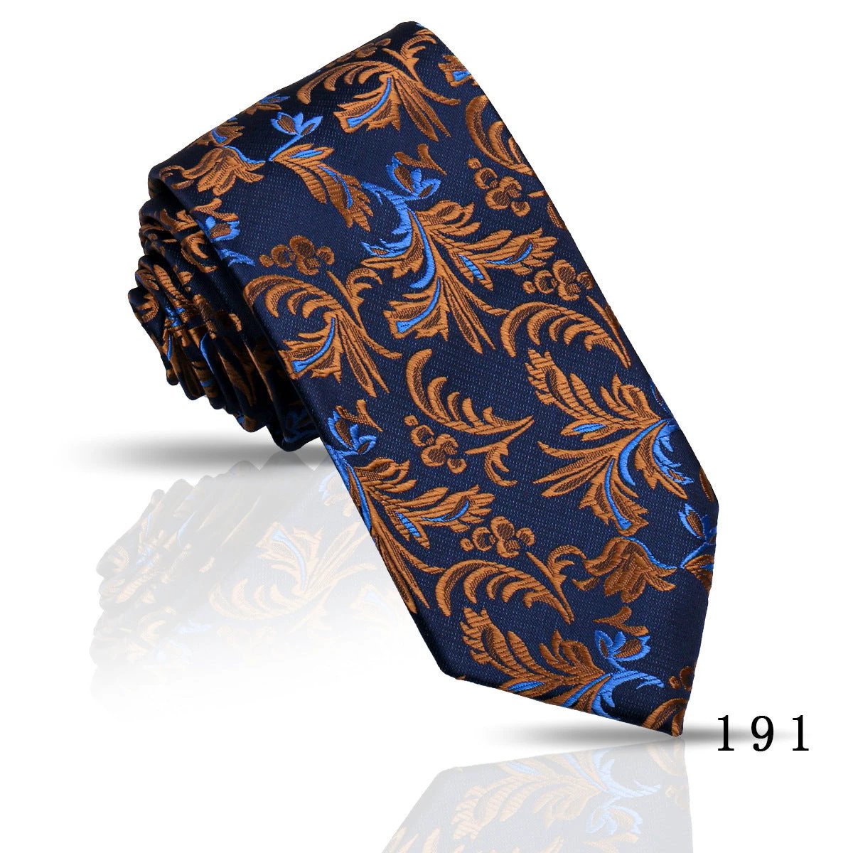 Men's Casual Polyester Jacquard Ties by GJG Denim