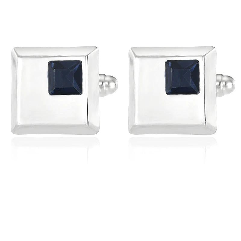 Alloy Spot Drill Fashion Men's Square Cufflinks by GJG Denim