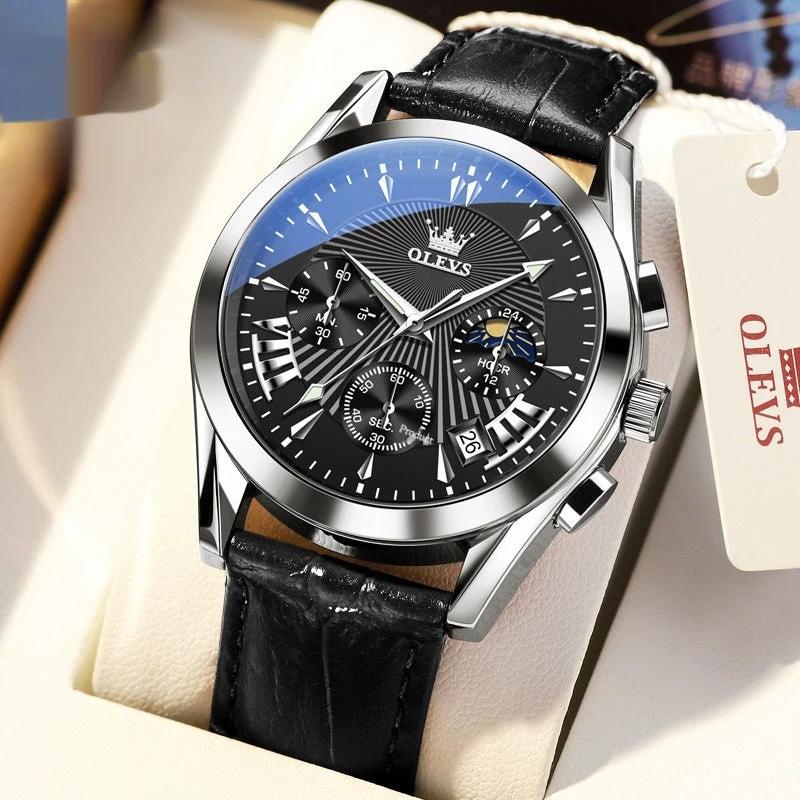 Men's Multifunction Quartz Timing With Calendar Watch by GJG Denim