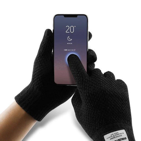 Men's Fall and Winter Knitted Yarn Gloves by GJG Denim