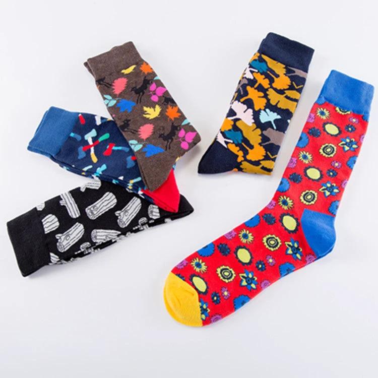 Men's Skateboarding Personality Series Socks by GJG Denim