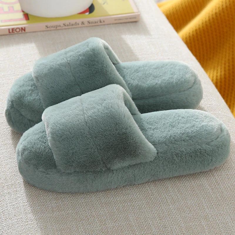 Indoor plush slippers by GJG Denim