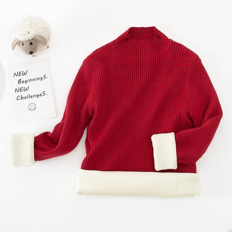 Children's Mock Neck Sweater Knitwear Top by GJG Denim