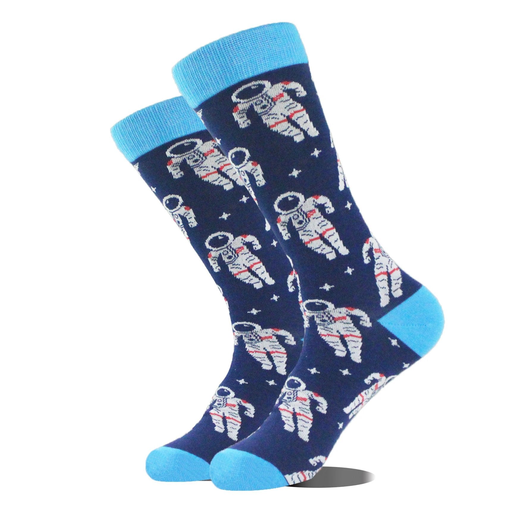 Men's Cartoon Animal Retro Oil Painting Mid-calf Socks by GJG Denim