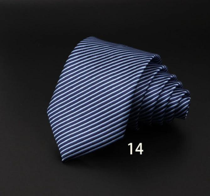 Men's Striped Polyester Fiber Ties by GJG Denim
