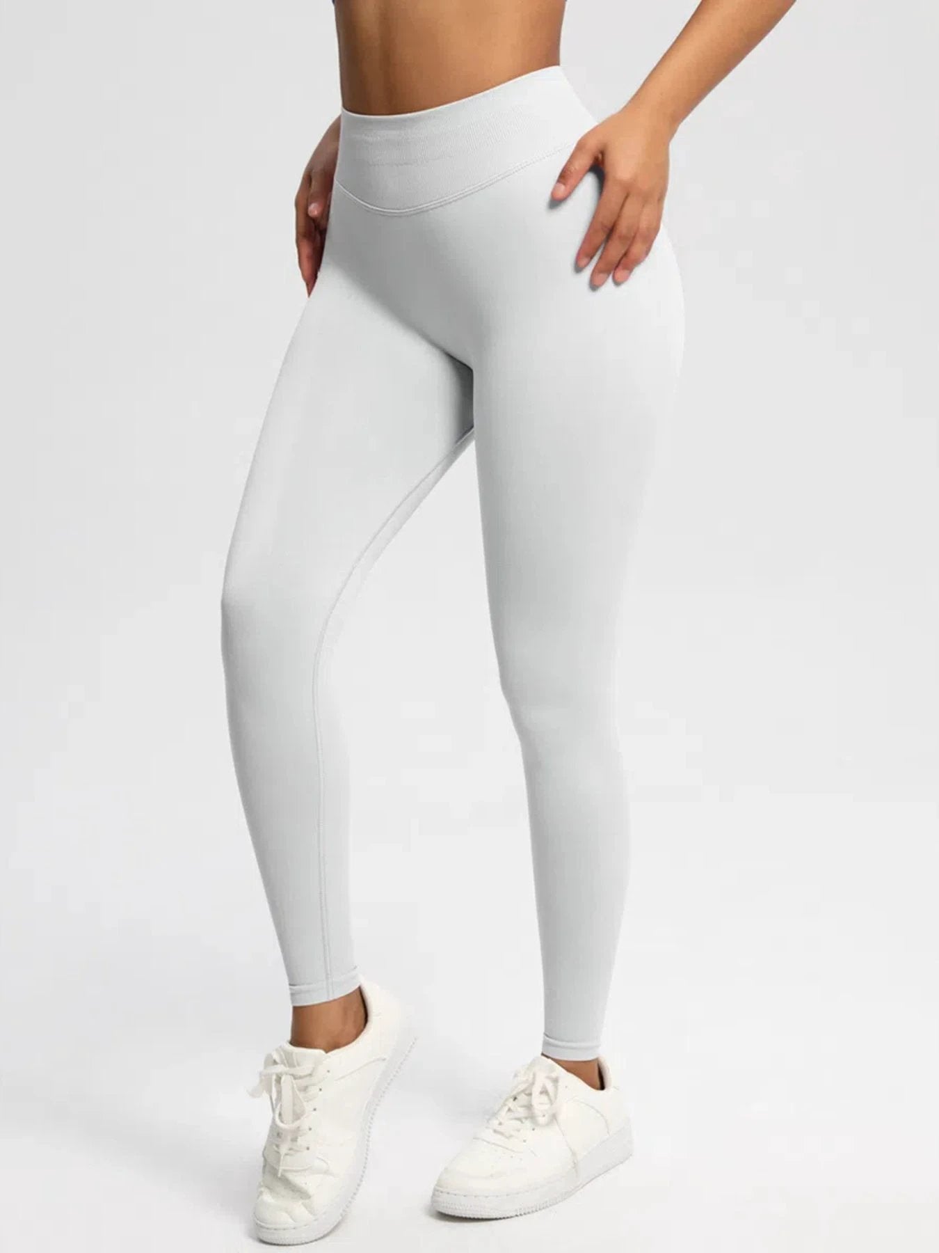 Sexy High Elastic Women's Solid Tights High Waist Workout Yoga Leggings, Scrunch Butt Lifting Elastic Pants, Tummy Control Butt Lifting Workout Yoga Athletic Pants by GJG Denim