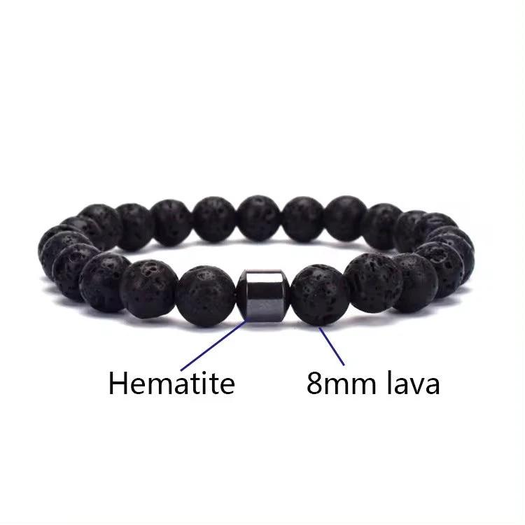 Men's Natural Gemstone Bracelet Vintage by GJG Denim