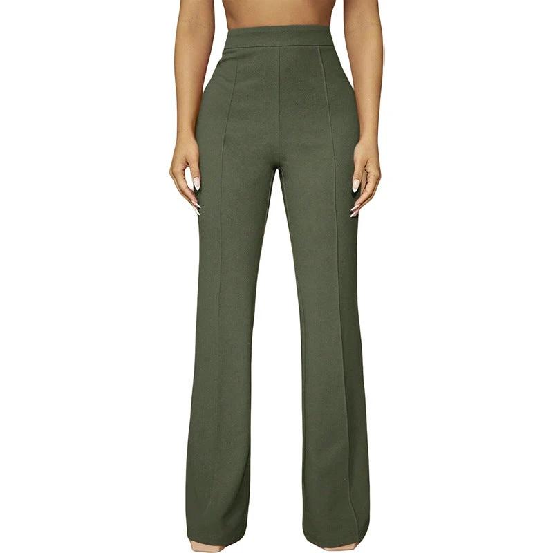 High Waist All-matching Fashion Business Commute Fall Women's Clothing Casual Business Pants Trousers by GJG Denim