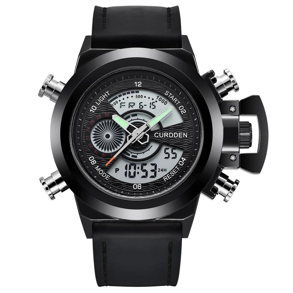 Men's Multi-functional Double Display Sports Watch by GJG Denim