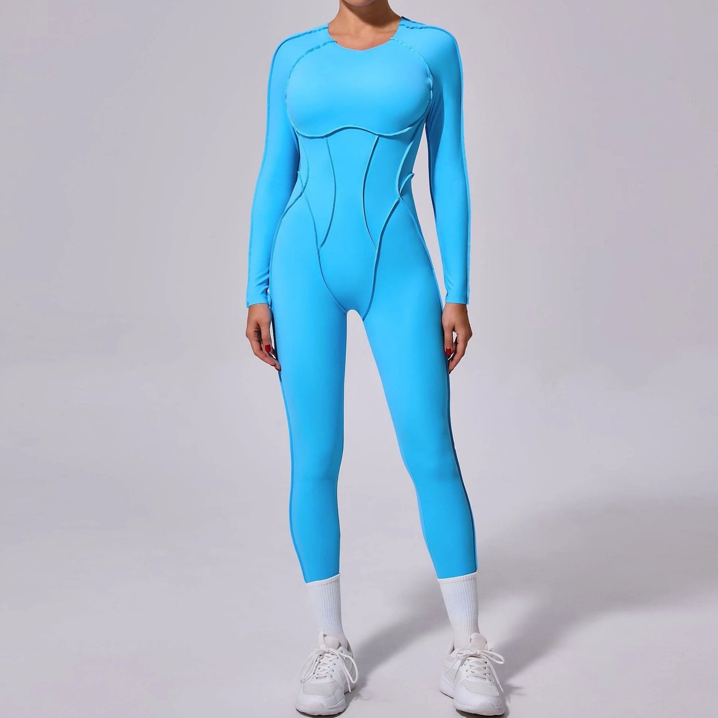 New Winter One-piece Sports Yoga Jumpsuit Backless Tight Jumpsuit by GJG Denim