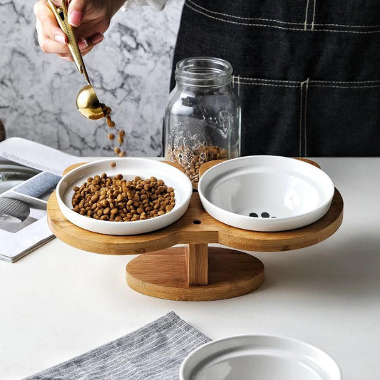 Ceramic Pet Products Cat Bowl by GJG Denim