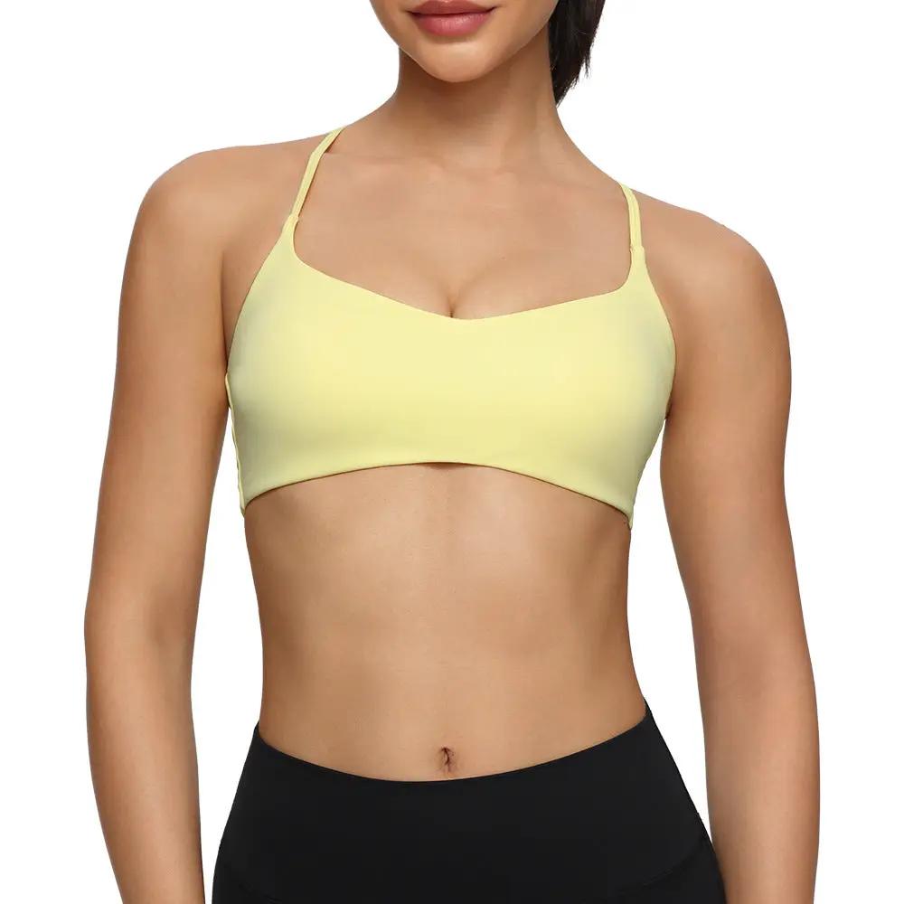 Adjustable-Strap Shock-Proof Running Fitness And Yoga Bra by GJG Denim