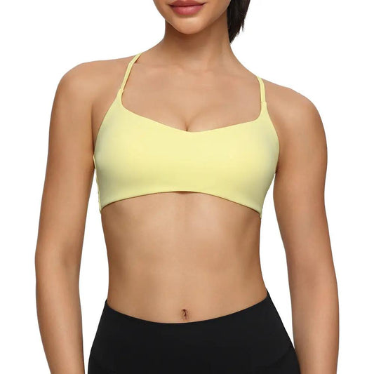 Adjustable-Strap Shock-Proof Running Fitness And Yoga Bra by GJG Denim