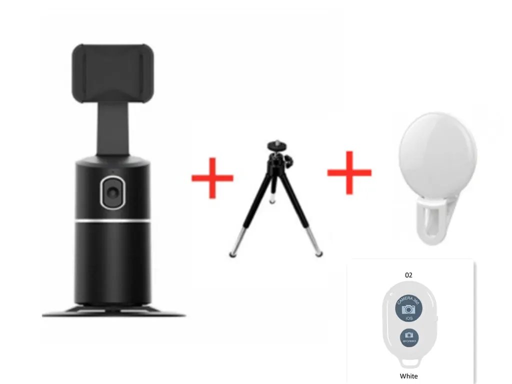 Smart Face Recognition Tracking PTZ Mobile Phone Stand Anchor Live Broadcast Stand by GJG Denim