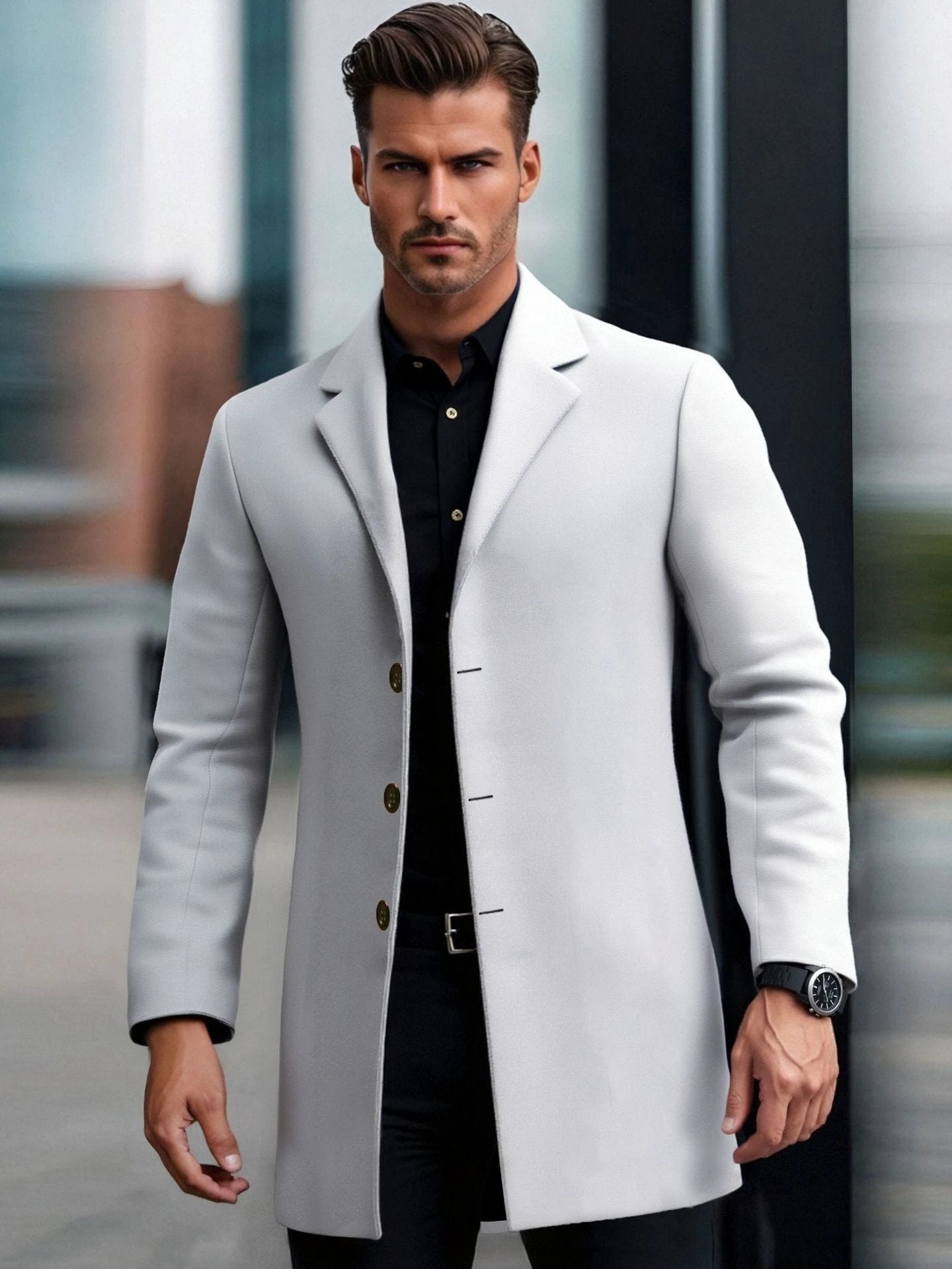 Lapel European And American Lapel Slim Coat by GJG Denim