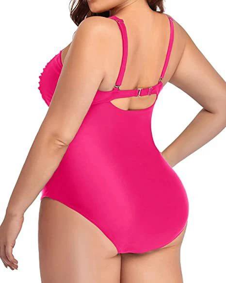 Women's Plus Size One-piece Swimsuit by GJG Denim