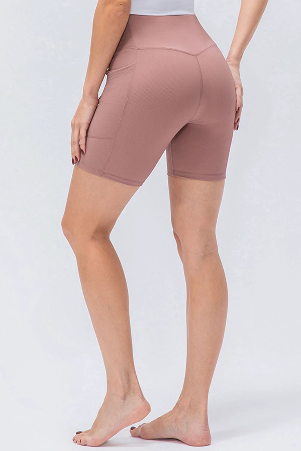 Slim Fit V-Waistband Sports Shorts by Lady Ros