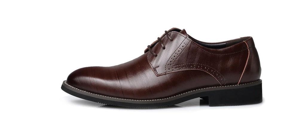 Men's Leather Shoes Business Casual by GJG Denim
