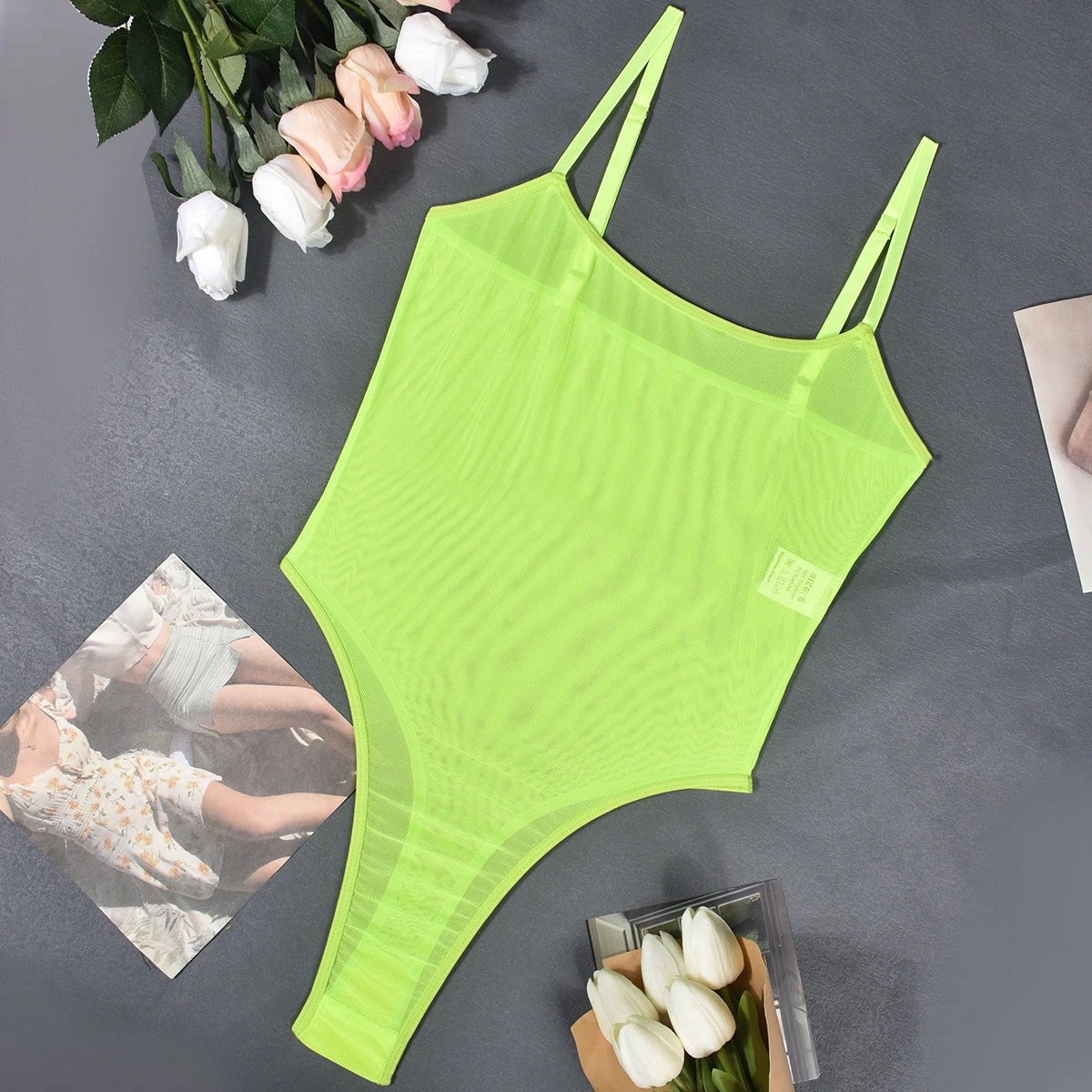 Fashion And Sexy Mesh Bodysuit by GJG Denim