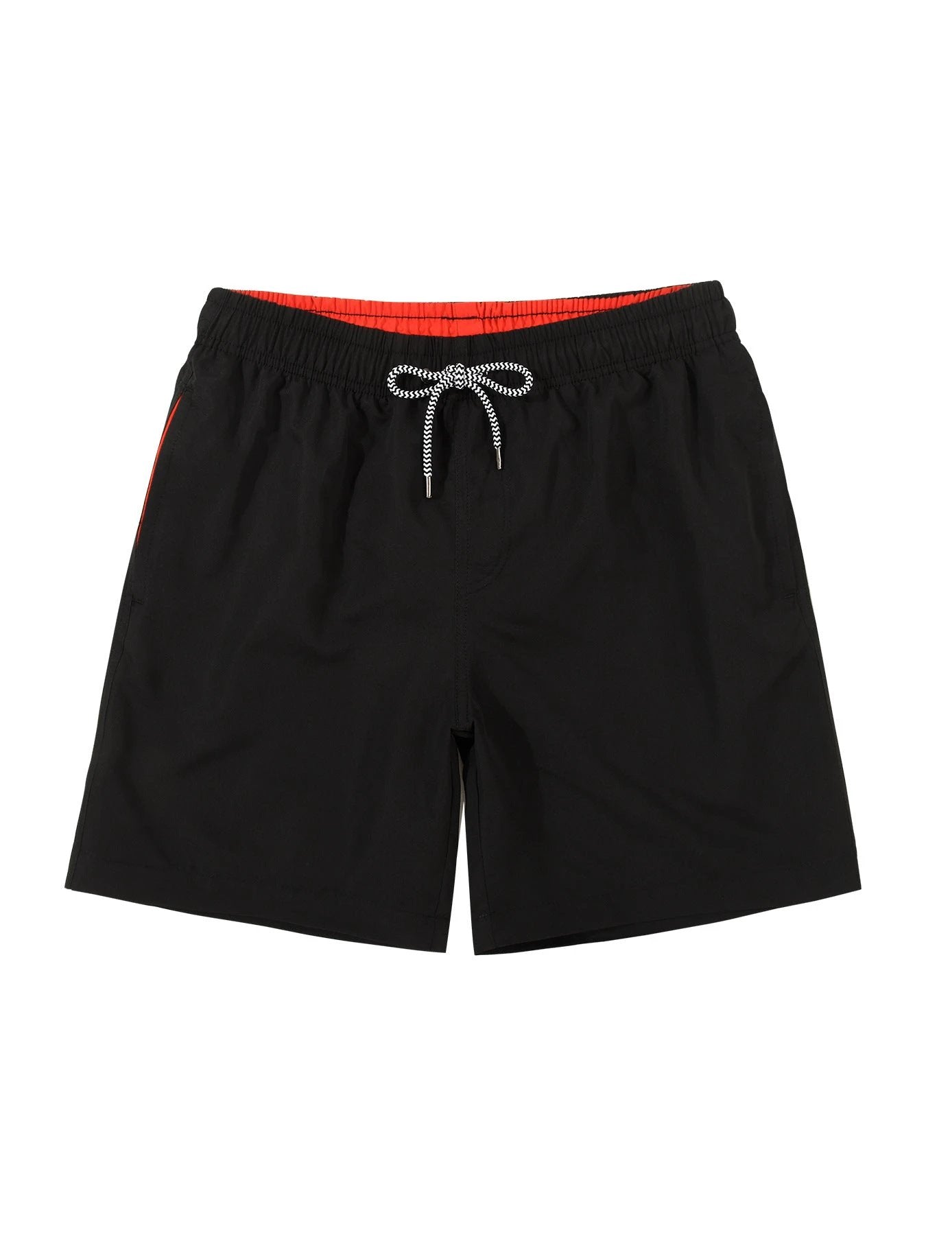 Solid Color Lined Men's Swim Trunks Relaxed Fit And Quick Drying by GJG Denim