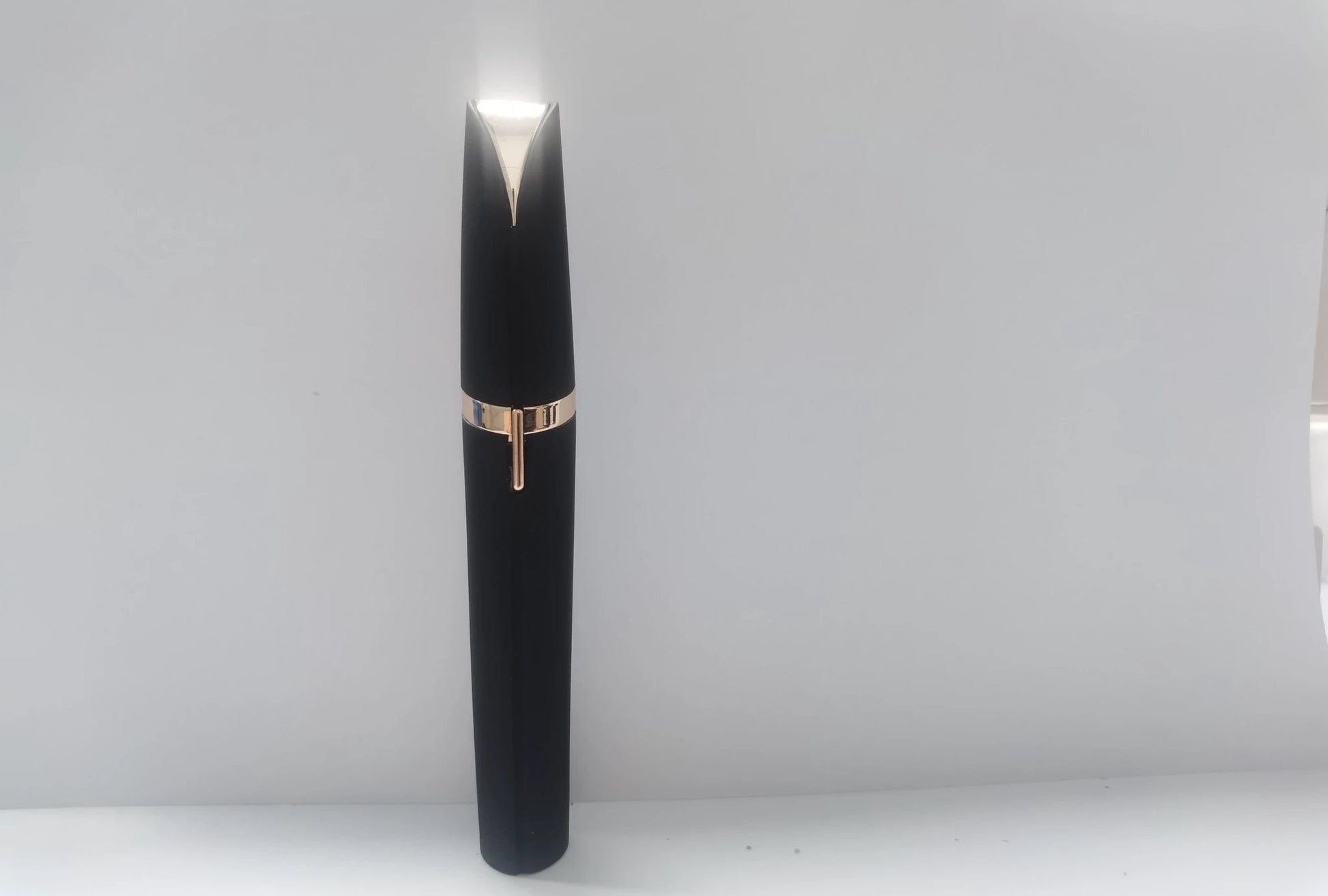 Mini Electric Eyebrow Trimmer Lipstick Brows Pen Hair Remover Painless Razor Epilator with LED Light by GJG Denim