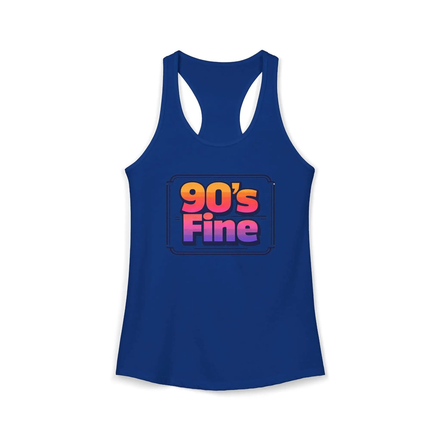 90's fine Women's Ideal Racerback Tank by Printify